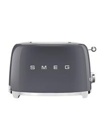 Kompakt Toaster 50's Style, Edelstahl, lackiert, Grau, glänzend, B 31 x T 20 cm