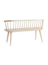Banco de madera de caucho Jolina, Madera de caucho maciza, Madera de caucho, An 134 x Al 76 cm