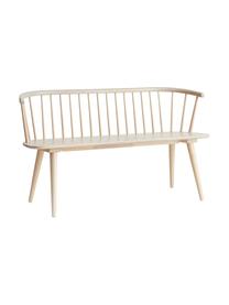 Banco de madera de caucho Jolina, Madera de caucho maciza, Madera de caucho, An 134 x Al 76 cm