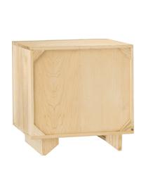 Table de chevet bois de frêne massif Louis, Bois de frêne massif, laqué, Bois de frêne, larg. 50 x haut. 50 cm