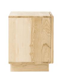 Table de chevet bois de frêne massif Louis, Bois de frêne massif, laqué, Bois de frêne, larg. 50 x haut. 50 cm