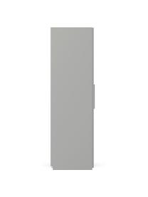 Modulaire draaideurkast Simone in grijs, 100 cm breed, diverse varianten, Frame: met melamine beklede spaa, Grijs, Basis interieur, hoogte 200 cm