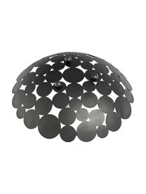 Centrotavola Drops, Metallo rivestito, Nero, Ø 29 x Alt. 9 cm