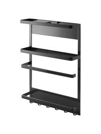 Magnetisch zijplank Tower, Gecoat staal, Zwart, B 25 x H 34 cm