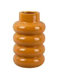 Keramik-Vase Bobbly Glazed, Keramik, Orange, Ø 15 x H 24 cm