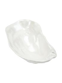 Ciotola a forma di conchiglia in porcellana Kelia 2 pz, Porcellana (dolomite), Bianco perla, Larg. 13 x Alt. 4 cm