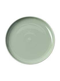 Talerz duży z porcelany Nessa, 4 szt., Porcelana twarda, Szałwiowy zielony, Ø 26 cm