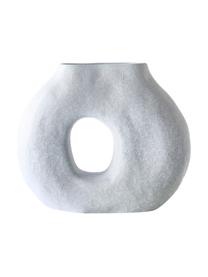 Vase Ice in organischer Form, Steingut, Hellblau, B 24 x H 20 cm