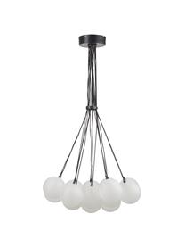 Závěsné svítidlo ze skla Magda, Poloprůhledná, černá, Ø 55 cm, V 110 cm