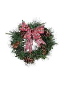 Weihnachtskranz Harta Ø 50 cm, Kunststoff, Grün, Rot, Ø 50 x H 15 cm