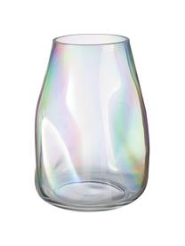 Ručně foukaná skleněná váza Rainbow, Foukané sklo, Opalizující, Ø 18 cm, V 26 cm