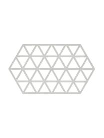 Siliconen panonderzetter Triangle, Siliconen, Lichtgrijs, L 24 x B 14 cm