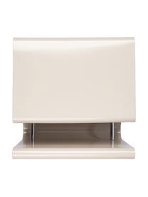 Stolik pomocniczy z metalu Julia, Metal malowany proszkowo, Beżowy, S 50 x W 45 cm