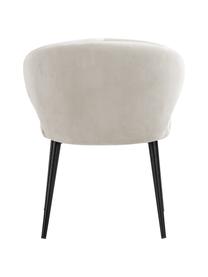 Zamatová stolička s opierkami v modernom dizajne Celia, Zamatová béžová, Š 57 x H 62 cm