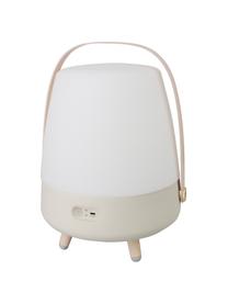 Lampe à poser mobile d'extérieur LED avec enceinte Bluetooth Lite-up Play, Couleur sable, transparent, brun clair, Ø 29 x haut. 40 cm