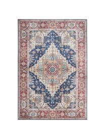 Alfombra Sylla, 100% poliéster, Azul, rojo, An 80 x L 150 cm (Tamaño XS)