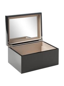 Boîte à bijoux avec miroir Taylor, Noir, larg. 26 x haut. 13 cm