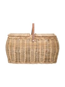 Ratanový koš na piknik Gor, Světle hnědá, Š 44 cm, V 26 cm