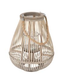 Lantaarn Pear van bamboehout, Lichtbruin, Ø 38 x H 41 cm