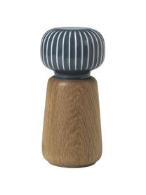 Gewürzmühle Hammerhøi, Korpus: Eichenholz, geölt, Blaugrau, Eichenholz, Ø 7 x H 15 cm