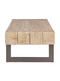 Mesa de centro Garrett, Metal, madera, Beige, gris, An 120 x Al 40 cm