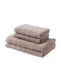 Set asciugamani cotone Camila 4 pz, 100% cotone
Alta qualità, 400 g/m²

Il materiale utilizzato in questo prodotto è testato per le sostanze nocive e certificato secondo lo STANDARD 100 by OEKO-TEX®, 3883CIT, CITEVE, Taupe, Set in varie misure