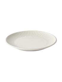 Vajilla con relieves Zabelle, 4 comensales (12 pzas.), Gres, Blanco crema, beige, Set de diferentes tamaños