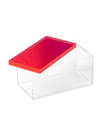Komplet pudełek dekoracyjnych Yuki, 3 elem., Szkło akrylowe, Blady różowy, transparentny, Komplet z różnymi rozmiarami