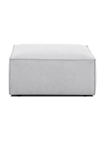 Puf Lennon, Tapicerka: poliester Dzięki tkaninie, Stelaż: lite drewno sosnowe z cer, Nogi: tworzywo sztuczne Materia, Jasnoszara tkanina, S 88 x W 43 cm