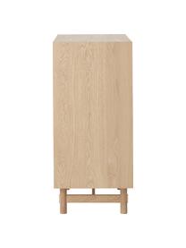 Cassettiera in legno di quercia Diana, Gambe: legno massello di quercia, Legno, Larg. 100 x Alt. 100 cm