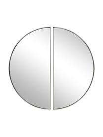 Miroir mural double Selena, 2 élém., Noir, Ø 72 cm