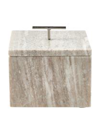 Portagioie in marmo Terri, Manico: metallo rivestito, Beige marmorizzato, Larg. 14 x Alt. 12 cm