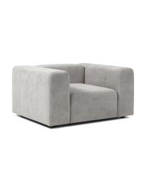 Sillón Lena, Tapizado: tejido (88% poliéster, 12, Estructura: madera de pino, contracha, Patas: plástico, Tejido gris plata, An 134 x F 106 cm