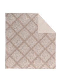 Colcha acolchada Lilou, Funda: 100% algodón, Rosa palo, blanco crema, An 230 x L 250 cm (para camas de 180 x 200 cm)
