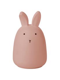 Lampa dekoracyjna LED Winston Rabbit, 100% silikon, Blady różowy, Ø 11 x W 14 cm