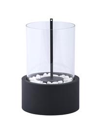 Bio kominek stołowy Damin, Czarny, transparentny, Ø 19 x W 27 cm