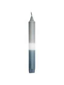 Chandelle bleue grise Tone, 2 pièces, Cire de paraffine, Gris, blanc, bleu foncé, Ø 2 x haut. 19 cm