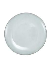 Handgemachte Speiseteller Thalia, 2 Stück, Steingut, Blaugrau mit dunklem Rand, Ø 28 x H 3 cm