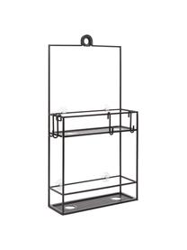 Scaffale doccia Cubiko, Metallo rivestito, Nero, Larg. 11 x Alt. 61 cm
