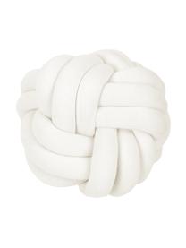 Cuscino annodato Twist, Bianco, Ø 30 cm
