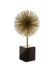 Decoratief object Marball, Object: metaal, Voet: marmer, Onderzijde: vilt, Object: goudkleurig. Voet: zwart marmer, H 30 cm
