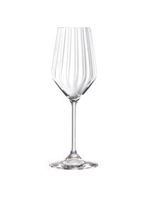 Kristall-Sektgläser Life Style, 4 Stück, Kristallglas, Transparent, Ø 8 x H 22 cm, 310 ml