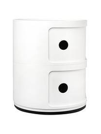 Caisson design 2 modules Componibili, Technopolymère thermoplastique, fabriqué à partir de déchets industriels recyclés, certifié Greenguard, Blanc, mat, Ø 32 x haut. 40 cm