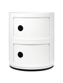 Caisson design 2 modules Componibili, Technopolymère thermoplastique, fabriqué à partir de déchets industriels recyclés, certifié Greenguard, Blanc, mat, Ø 32 x haut. 40 cm