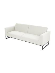 Sofa rozkładana Josephine (3-osobowa), Tapicerka: 100% poliester Dzięki tka, Stelaż: lite drewno sosnowe, skle, Nogi: metal, Beżowa tkanina, S 238 x G 85 cm