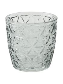 Waxinelichthoudersset Marilu van glas, 4-delig, Glas, Grijs, Ø 8 x H 8 cm