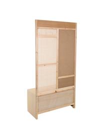 Mueble recibidor y zapatero con espejo Cayetana, Madera, Madera, An 90 x Al 181 cm