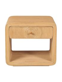 Table de chevet en rotin Wapa, Rotin, Brun clair, larg. 57 x haut. 52 cm