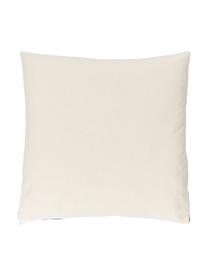 Gepunktete Kissenhülle Davy/Weiß, 100% Baumwolle, Dunkelblau, Cremeweiß, B 45 x L 45 cm