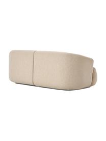 Divano componibile 2 posti Sofia, Rivestimento: Teddy (100% polipropilene, Struttura: abete rosso, truciolare, , Tessuto beige chiaro, Larg. 186 x Prof. 103 cm